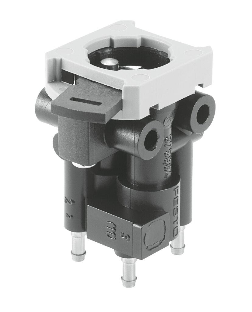 Front panel mounted valve