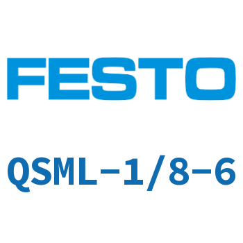 L-shaped quick-insertion threaded joint QSML-1/8-6