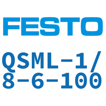 L-shaped quick-insertion threaded joint QSML-1/8-6-100