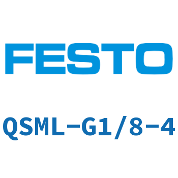 L-shaped quick-insertion threaded joint QSML-G1/8-4