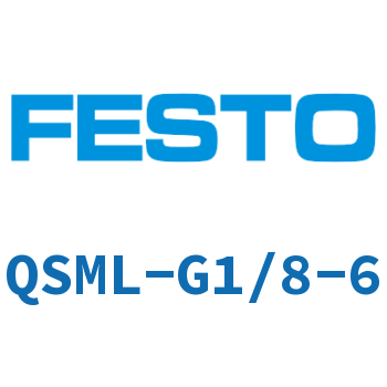 L-shaped quick-insertion threaded joint QSML-G1/8-6