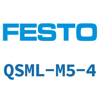 L-shaped quick-insertion threaded joint QSML-M5-4