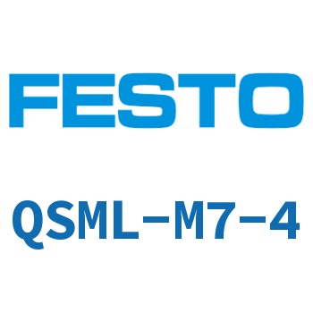 L-shaped quick-insertion threaded joint QSML-M7-4