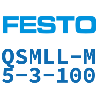 L-type quick plug-in threaded joint, extended type QSMLL-M5-3-100