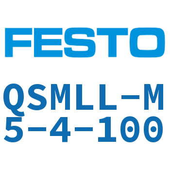 L-type quick plug-in threaded joint, extended type QSMLL-M5-4-100